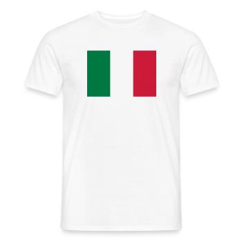 italy - Männer T-Shirt - Weiß - Vorne - AI Model Male 178 dark (178cm)