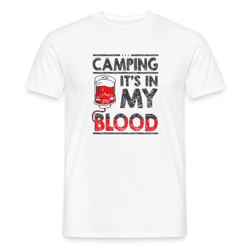 Camping Camper Outdoor Sommer Design - Männer T-Shirt - Weiß - Vorne - AI Model Male 178 dark (178cm)