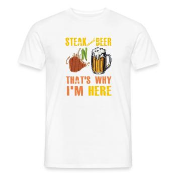 Lustiger Grill-Spruch I Grillen Motiv - Männer T-Shirt - Weiß - Vorne - AI Model Male 178 dark (178cm)