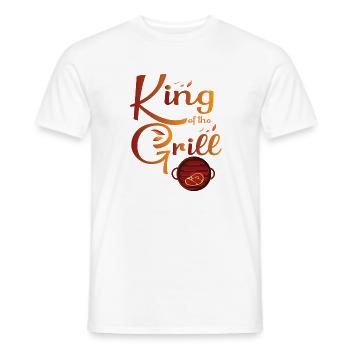 Lustiger Grill-Spruch I Grillen Motiv - Männer T-Shirt - Weiß - Vorne - AI Model Male 178 dark (178cm)