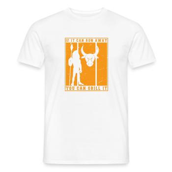 Lustiger Grill-Spruch I Grillen Motiv - Männer T-Shirt - Weiß - Vorne - AI Model Male 178 dark (178cm)