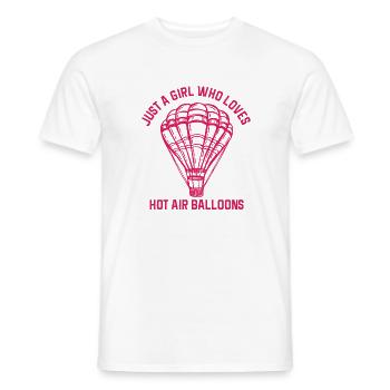 Heißluftballon & Ballon Fahrer Geschenk - Männer T-Shirt - Weiß - Vorne - AI Model Male 178 dark (178cm)