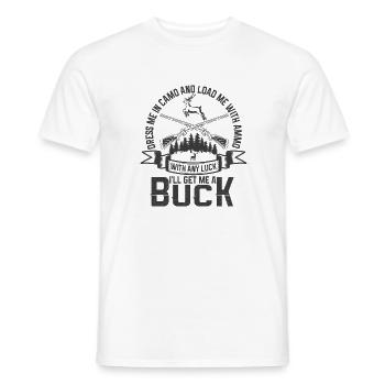 Jagen Jagdspruch & Jäger Geschenkidee - Männer T-Shirt - Weiß - Vorne - AI Model Male 178 dark (178cm)