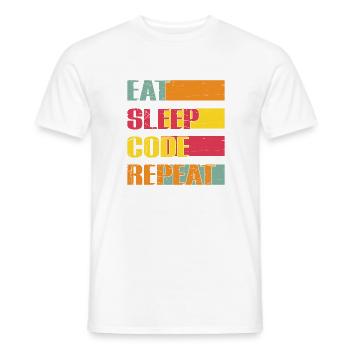 Lustiger Informatiker Spruch, Informatik - Männer T-Shirt - Weiß - Vorne - AI Model Male 178 dark (178cm)