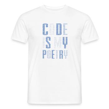Lustiger Informatiker Spruch, Informatik - Männer T-Shirt - Weiß - Vorne - AI Model Male 178 dark (178cm)