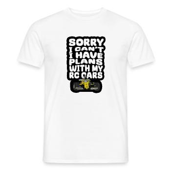 RC Auto Hobby Spruch Ferngestuertes Auto - Männer T-Shirt - Weiß - Vorne - AI Model Male 178 dark (178cm)