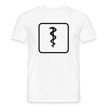 Medizin Symbol Arzt Gesundheit Geschenk Idee Krank - Männer T-Shirt - Weiß - Vorne - AI Model Male 178 dark (178cm)