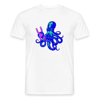 Tiefsee X - Männer T-Shirt - Weiß - Vorne - AI Model Male 178 dark (178cm)