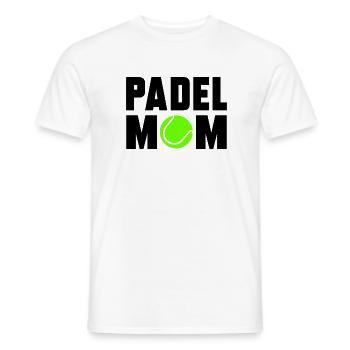 Padel Mom - Men's T-Shirt - white - Front - AI Model Male 178 dark (178cm)