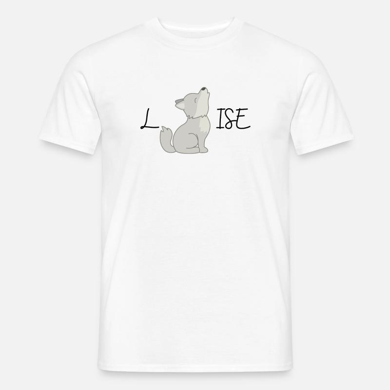 Louise-Version eines kleinen Wolfes - Männer T-Shirt - Weiß