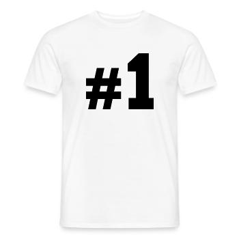Nummer Eins - Männer T-Shirt - Weiß - Vorne - AI Model Male 178 dark (178cm)