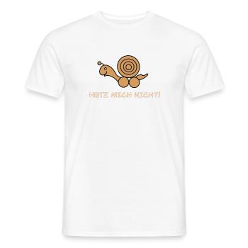 Schnecke - Männer T-Shirt - Weiß - Vorne - AI Model Male 178 dark (178cm)