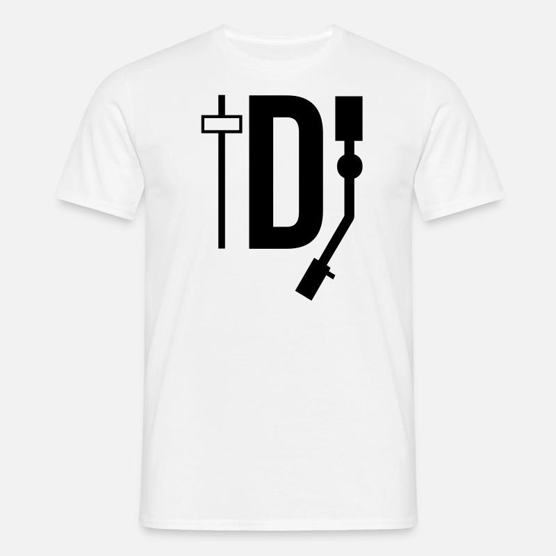 DJ - DEEJAY - Männer T-Shirt - Weiß