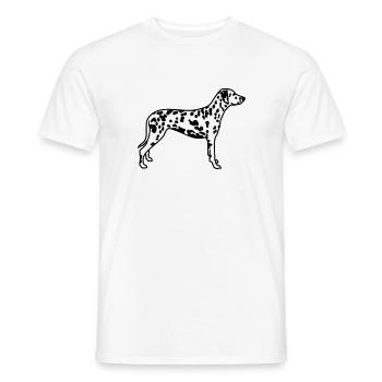 Dalmatiner - Männer T-Shirt - Weiß - Vorne - AI Model Male 178 dark (178cm)