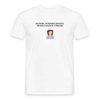 Krankenschwester Superheldin lustig Geschenkidee - Männer T-Shirt - Weiß - Vorne - AI Model Male 178 dark (178cm)
