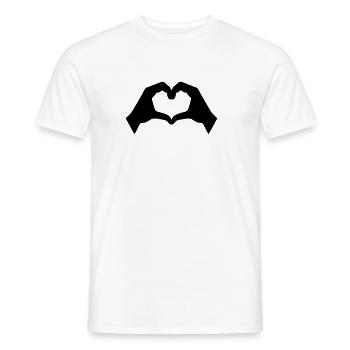 Main - T-shirt homme - blanc - Devant - AI Model Male 178 dark (178cm)