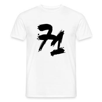 71 design zahl - z02 - Männer T-Shirt - Weiß - Vorne - AI Model Male 178 dark (178cm)