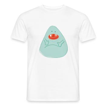Little green monster - Men's T-Shirt - white - Front - AI Model Male 178 dark (178cm)