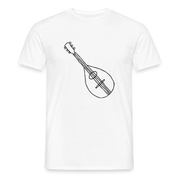 Mandoline Musikinstrument - Männer T-Shirt - Weiß - Vorne - AI Model Male 178 dark (178cm)
