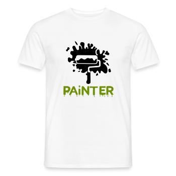 painting painter2 - Männer T-Shirt - Weiß - Vorne - AI Model Male 178 dark (178cm)