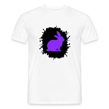 splatter hase - Männer T-Shirt - Weiß - Vorne - AI Model Male 178 dark (178cm)