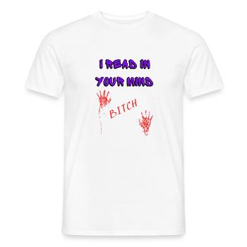 , je lis dans tes pensées - T-shirt homme - blanc - Devant - AI Model Male 178 dark (178cm)