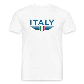 Rome Italie Fan Design T Shirt Tenue - T-shirt homme - blanc - Devant - AI Model Male 178 dark (178cm)