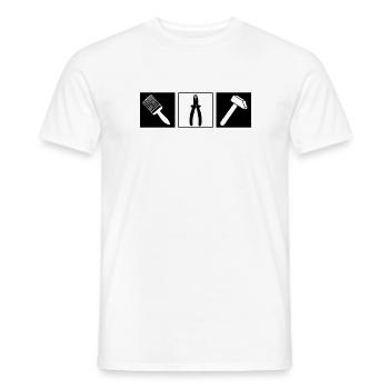 Hausmeister - Handwerker - Männer T-Shirt - Weiß - Vorne - AI Model Male 178 dark (178cm)