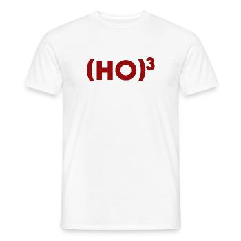 Merry Christmas Frohe weihnachten HoHoHo - Männer T-Shirt - Weiß - Vorne - AI Model Male 178 dark (178cm)