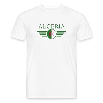 I Love Algeria, Elegance Style Design T-Shirt - Men's T-Shirt - white - Front - AI Model Male 178 dark (178cm)