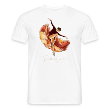 Balerina Balletttanz Ballerina Geschenk - Männer T-Shirt - Weiß - Vorne - AI Model Male 178 dark (178cm)