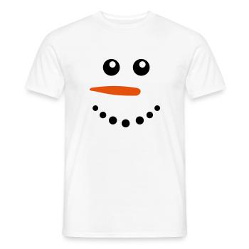 bonhommes de neige - T-shirt homme - blanc - Devant - AI Model Male 178 dark (178cm)