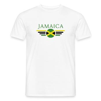 Jamaika - Männer T-Shirt - Weiß - Vorne - AI Model Male 178 dark (178cm)