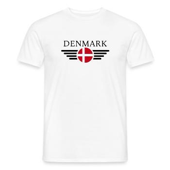 Danemark T-shirt Hygge - T-shirt homme - blanc - Devant - AI Model Male 178 dark (178cm)