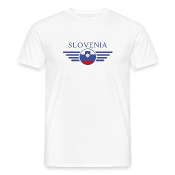 I Love Slovenia, Elegance Style Design T-Shirt - Men's T-Shirt - white - Front - AI Model Male 178 dark (178cm)