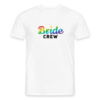 Bride Crew Rainbow - T-shirt homme - blanc - Devant - AI Model Male 178 dark (178cm)