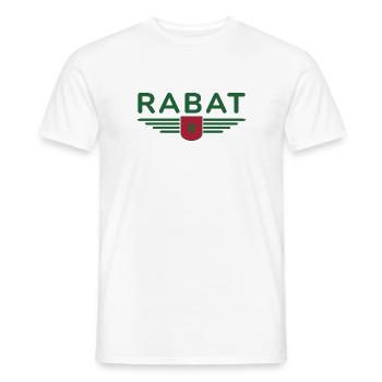 Marokko Rabat Fan Outfit Design T Shirt - Männer T-Shirt - Weiß - Vorne - AI Model Male 178 dark (178cm)