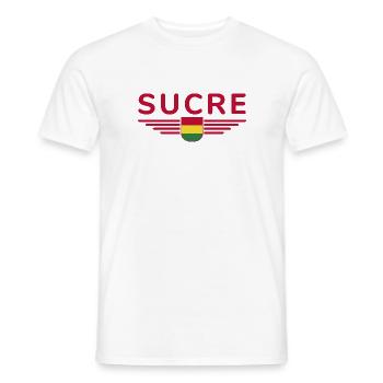 Sucre Bolivia Fans T-Shirt Design - T-shirt homme - blanc - Devant - AI Model Male 178 dark (178cm)