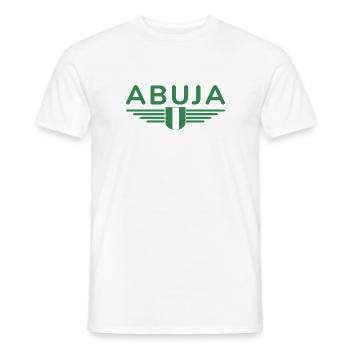 Abuja Design – Fier de la capitale du Nigeria - T-shirt homme - blanc - Devant - AI Model Male 178 dark (178cm)