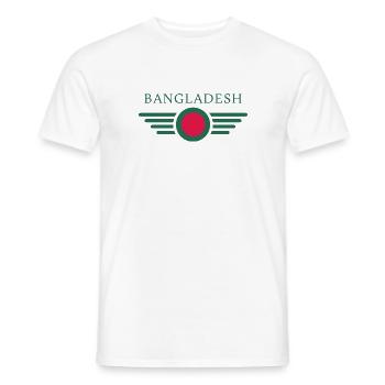 J’aime le Bangladesh, T-shirt design de style élégance - T-shirt homme - blanc - Devant - AI Model Male 178 dark (178cm)
