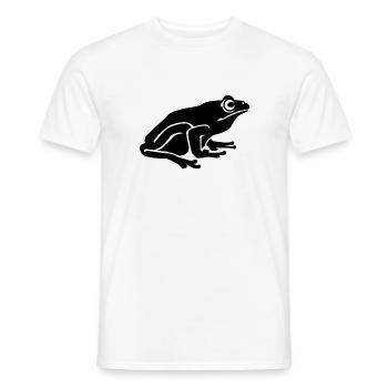 frog - Men's T-Shirt - white - Front - AI Model Male 178 dark (178cm)