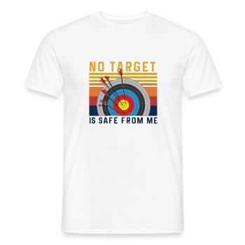 Lustiger Bogensport Spruch Bogenschießen - Männer T-Shirt - Weiß - Vorne - AI Model Male 178 dark (178cm)