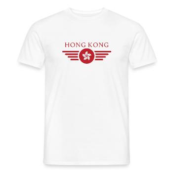 Hongkong - Männer T-Shirt - Weiß - Vorne - AI Model Male 178 dark (178cm)