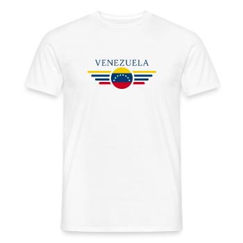Venezuela Stil Design T-Shirt - Männer T-Shirt - Weiß - Vorne - AI Model Male 178 dark (178cm)