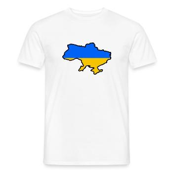 Ukraine - Men's T-Shirt - white - Front - AI Model Male 178 dark (178cm)