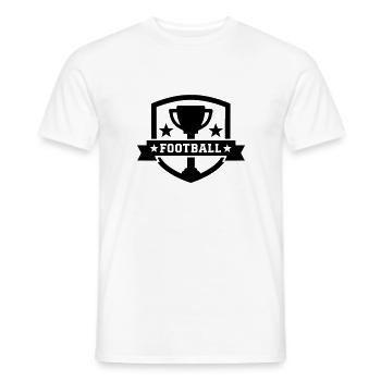 Football - T-shirt uomo - bianco - Fronte - AI Model Male 178 dark (178cm)