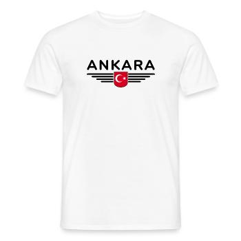 Turkey Ankara Türkiye Istanbul T Shirt Design - Men's T-Shirt - white - Front - AI Model Male 178 dark (178cm)