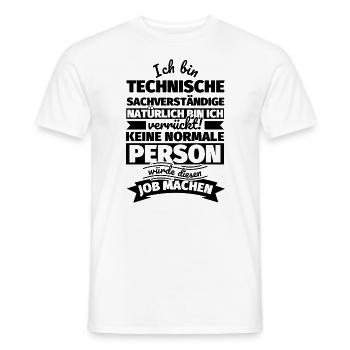 Technische Sachverständige Geschenke - Männer T-Shirt - Weiß - Vorne - AI Model Male 178 dark (178cm)