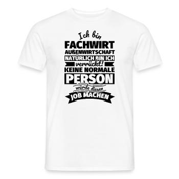 Fachwirt Außenwirtschaft Geschenke - Männer T-Shirt - Weiß - Vorne - AI Model Male 178 dark (178cm)