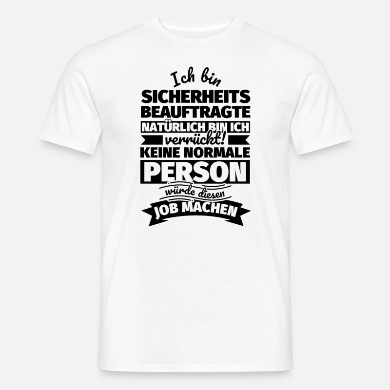 Sicherheitsbeauftragte Geschenke - Männer T-Shirt - Weiß
